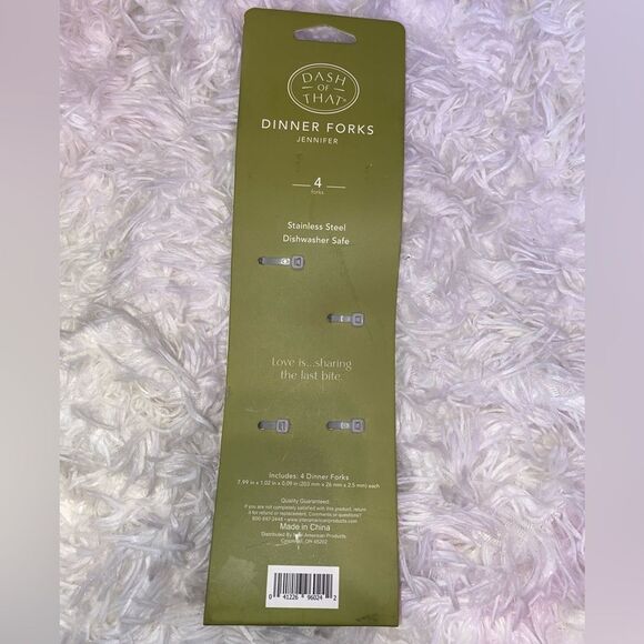 *NIB* Dash of That (4) Silver Dinner Forks, Stainless Steel - Picture 3 of 3